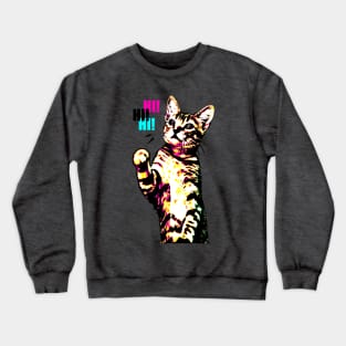 CAT HELLO Crewneck Sweatshirt